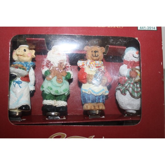 Vintage 1998 Santa's Workbench Holiday Spreaders New Old Stock Santa Pig Bear SM - Picture 2 of 6